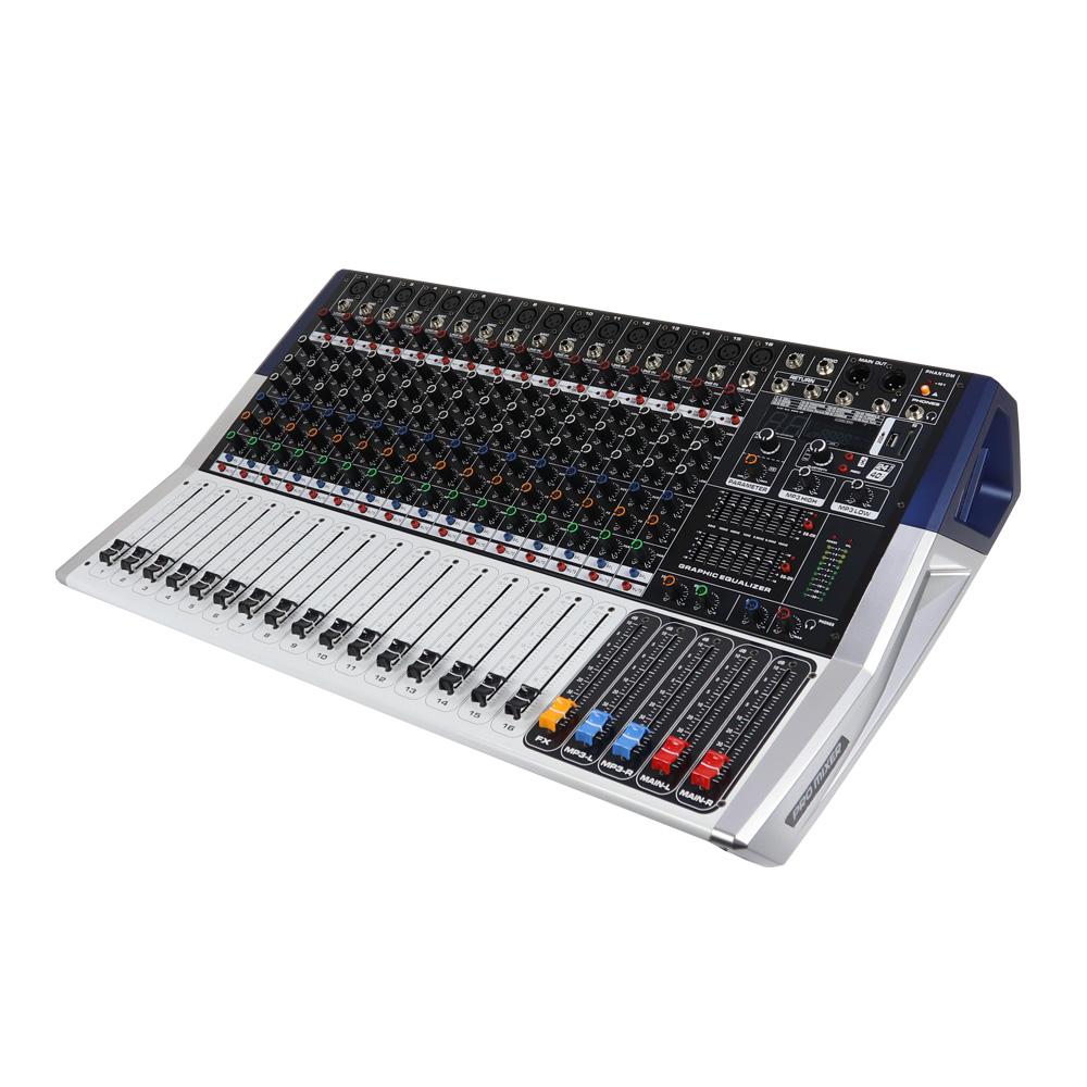 Audio Mixer 16 Channel Usb - Professional 350W 16 Channel Metal Audio