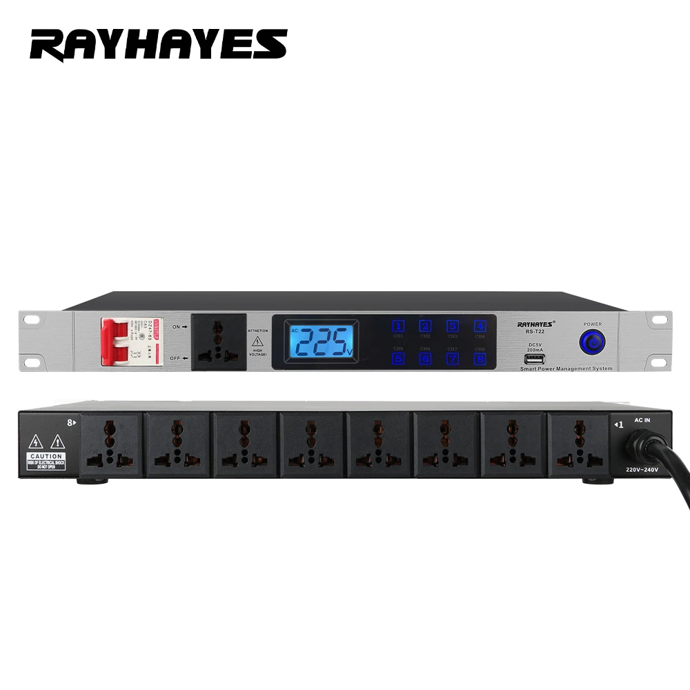 Audio Interface Usb 8 Channel - RAYHAYE RS-T22 Professional Audio 8-Channel Power