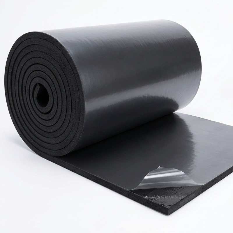 Acoustic Foam Panels Soundproof - Self-Adhesive Black Foam Insulation Pad for