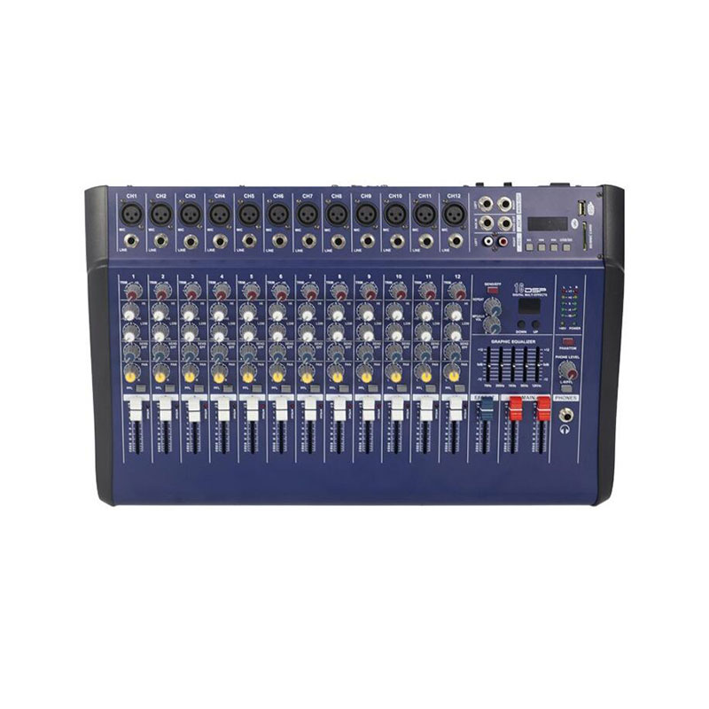 Audio Mixer 16 Channel Usb - PMX1202D-USB 12-Channel Audio Mixer with Power