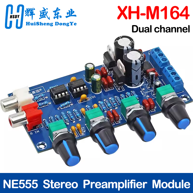 Mic Preamp 1073 Clone - XH-M164 NE5532 Stereo Pre-amp Preamplifier Tone