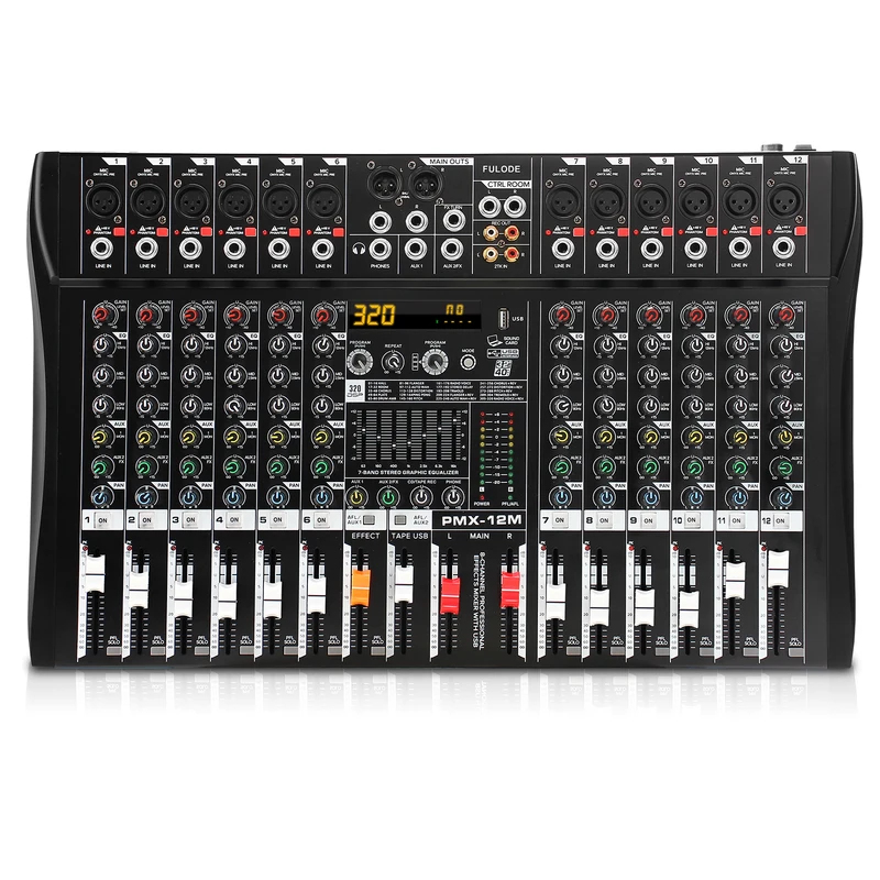 Audio Mixer 16 Channel Usb - Fuluode 6/8/12/16 Channel Mixing Console Audio