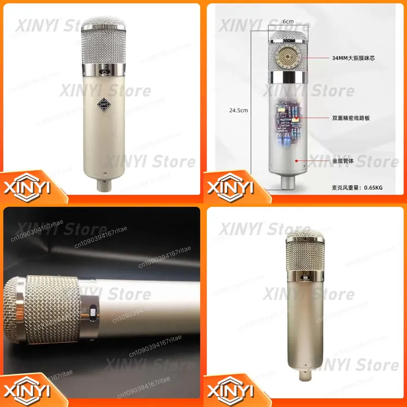 Condenser Microphone Studio Large Diaphragm - Handmade Large‑Diaphragm Tube Condenser Microphone for