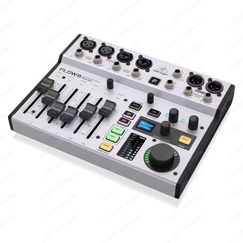 Audio Interface Usb 8 Channel - FLOW 8 Digital Mixer for Podcast