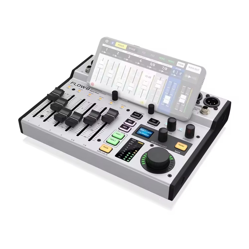 Audio Interface Usb 8 Channel - FLOW8 8-Input Digital Mixer Bluetooth Audio