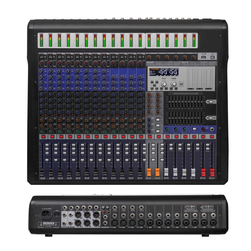 Audio Mixer 16 Channel Usb - 16-Channel Professional USB Audio Mixer and