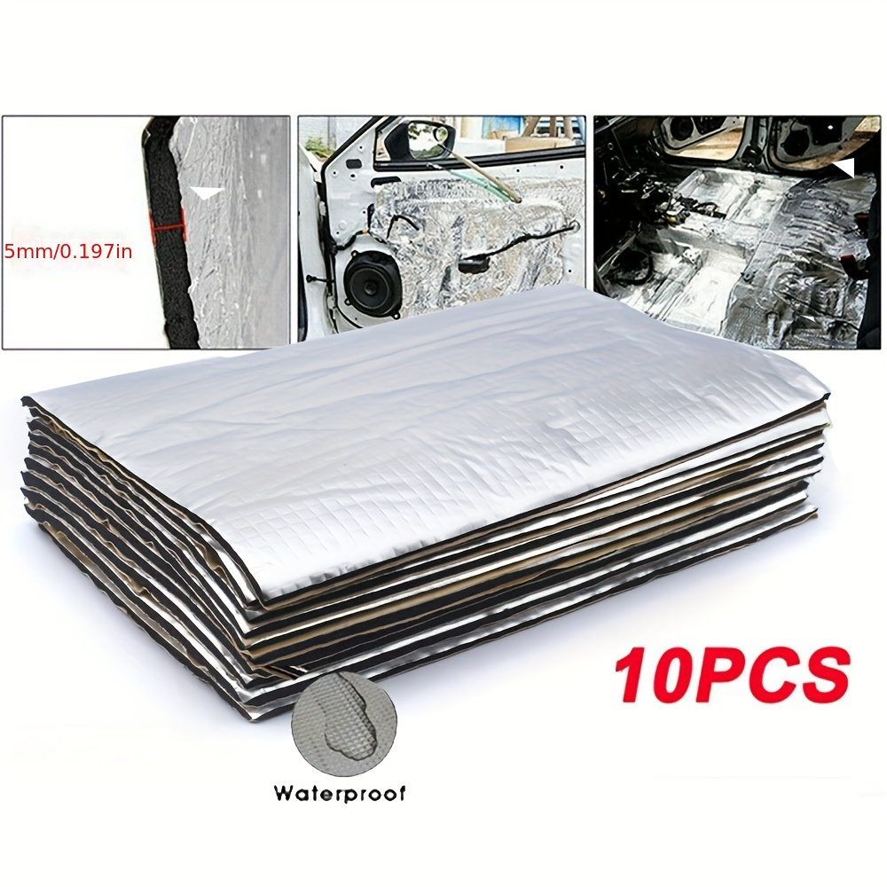 Acoustic Foam Panels Soundproof - Car Bonnet Soundproofing Mute Square Aluminium