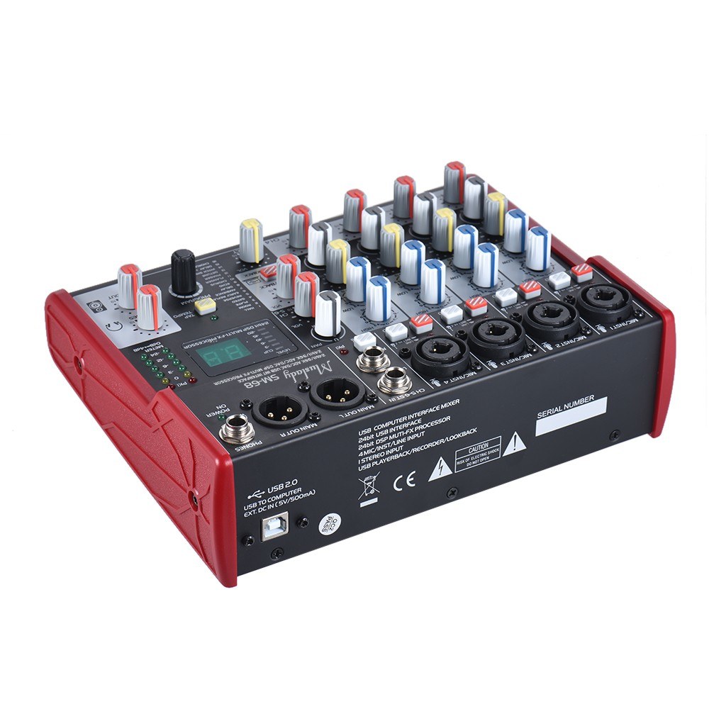 SM-68 Portable 6-Channel Sound - Audio Mixer 16 Channel Usb review and price