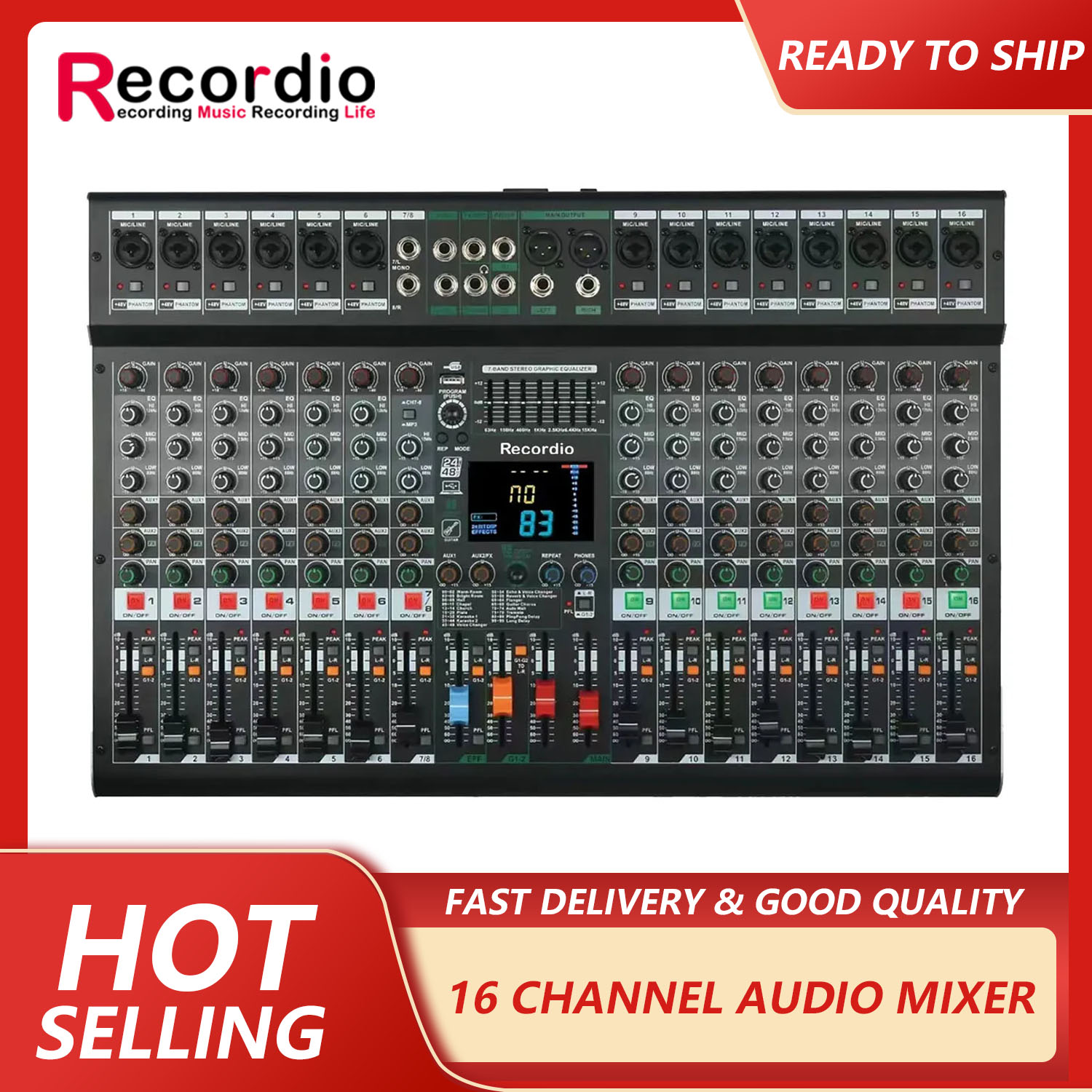 GAX-GS16 Professional 16 Chann - Audio Mixer 16 Channel Usb review and price