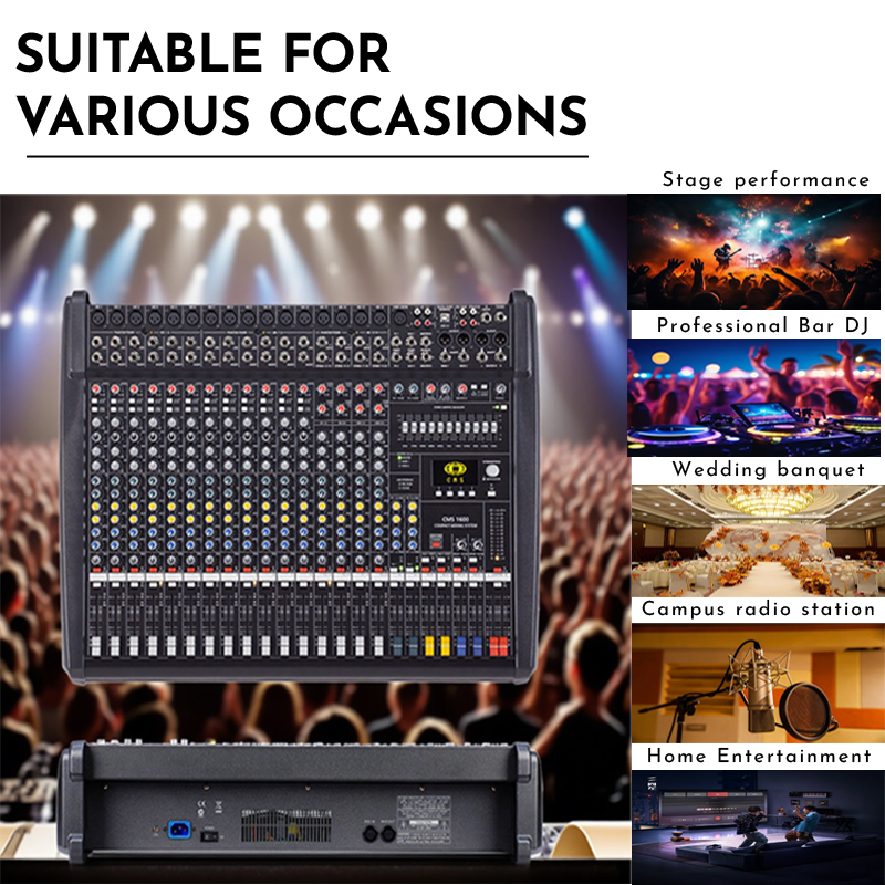 PAULKITSON CMS-1600 Profession - Audio Mixer 16 Channel Usb review and price