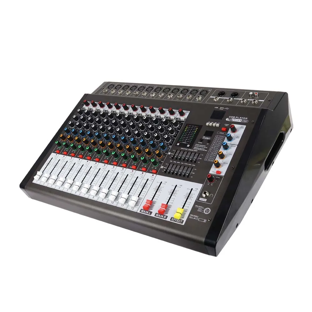 Gooermi DMX-12 12 Channel Cons - Audio Mixer 16 Channel Usb review and price