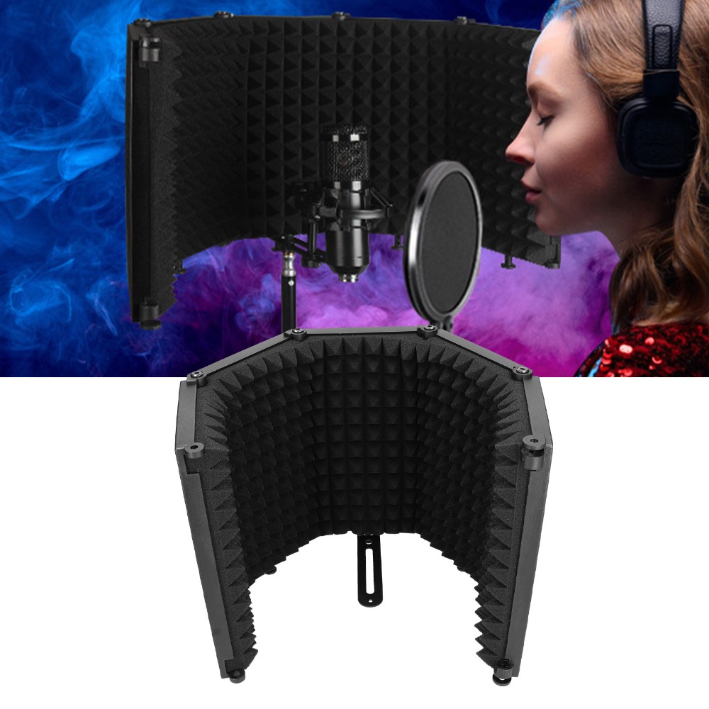 5-Panel Structure Microphone I - Vocal Booth Isolation Shield review and price