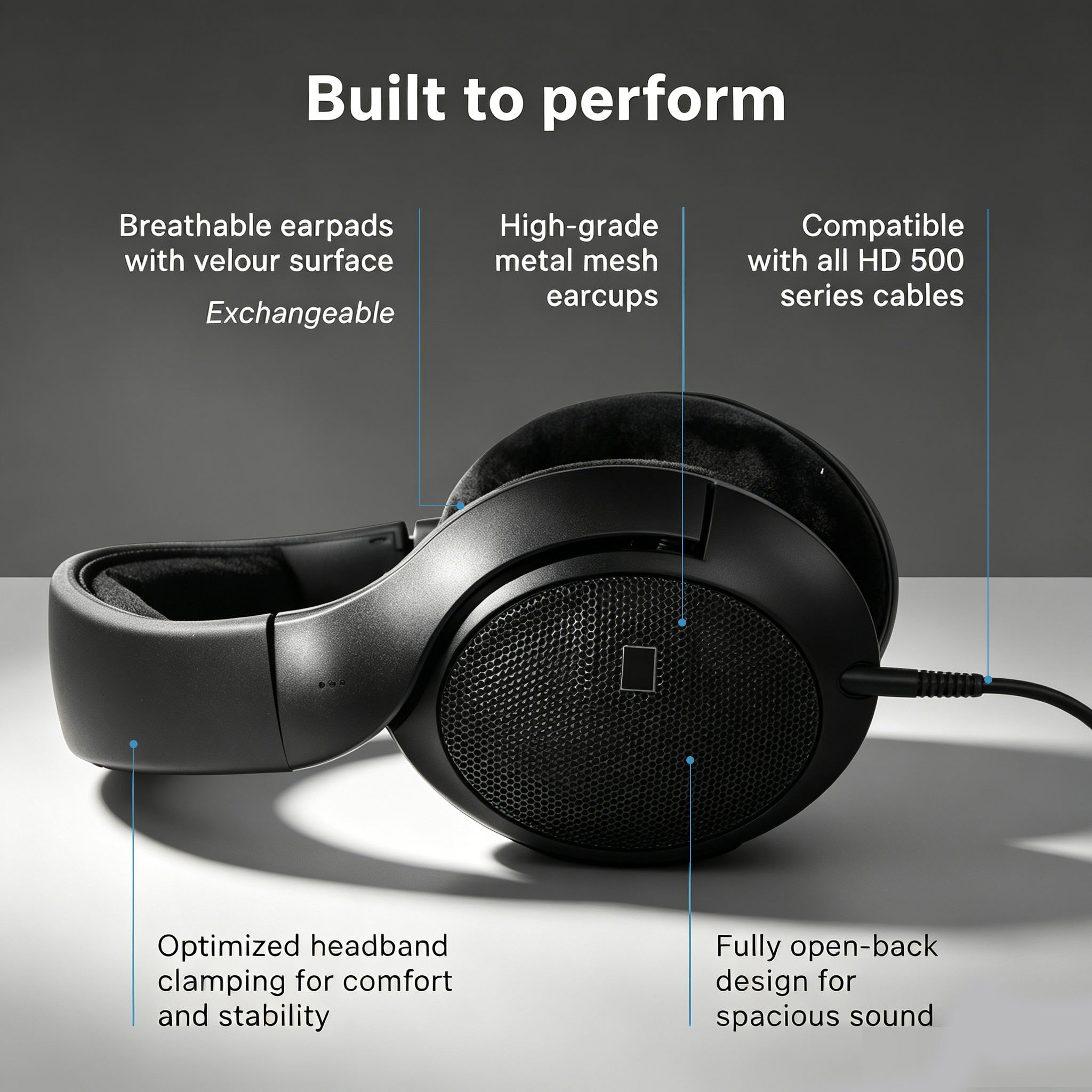 HD 560S Open-Back Over-Ear Stu - Studio Headphones Monitoring Open Back review and price