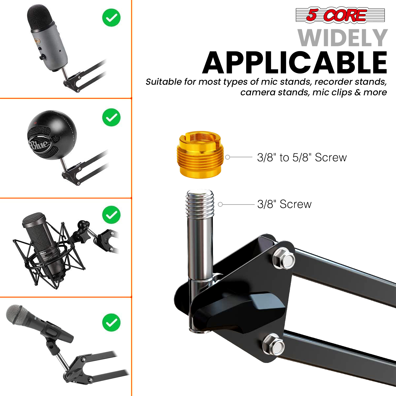 5 Core Microphone Stand Suspen - Microphone Boom Arm Desk review and price