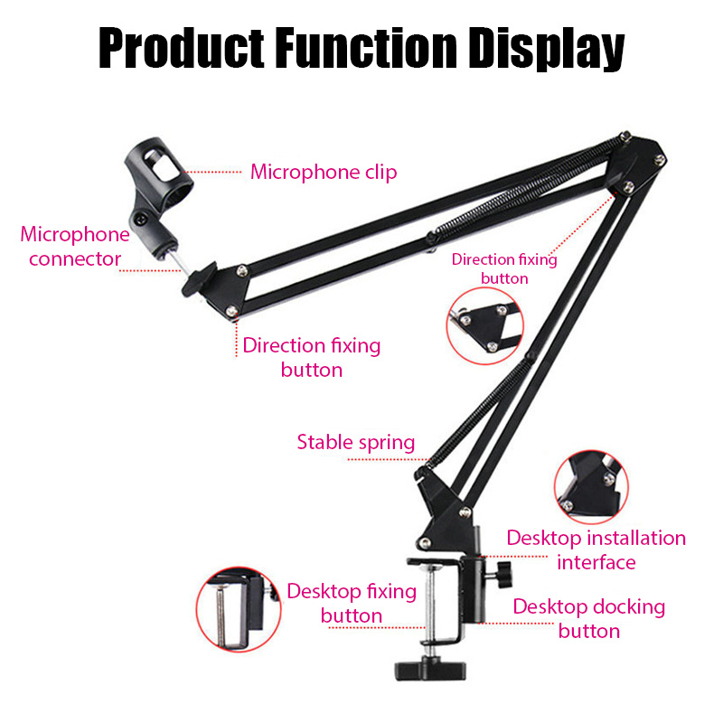 Professional Flexible Desktop  - Microphone Boom Arm Desk review and price