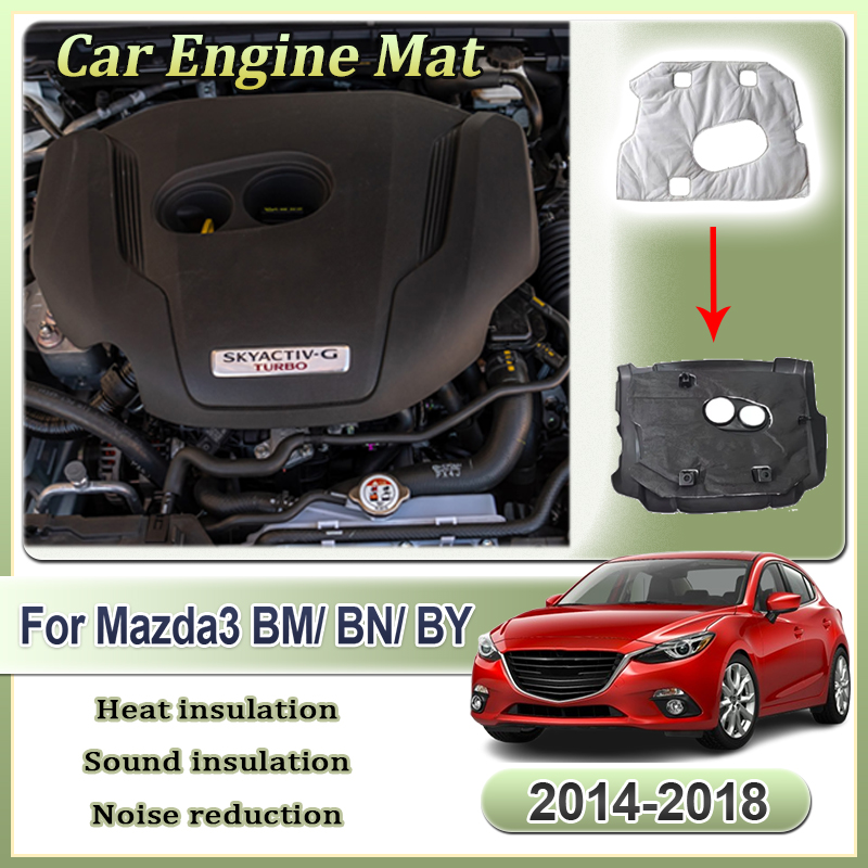 Car Engine Mat For Mazda3 Mazd - Acoustic Foam Panels Soundproof review and price