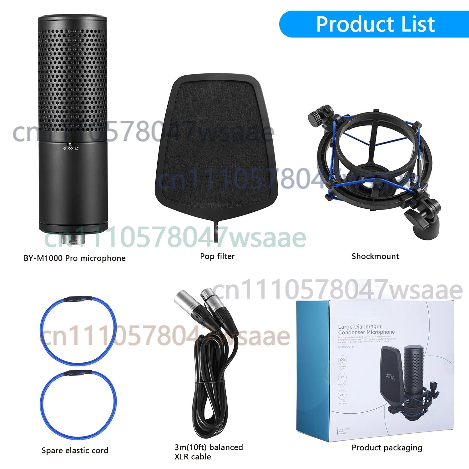 For BOYA BY-M1000 PRO Large Di - Condenser Microphone Studio Large Diaphragm review and price