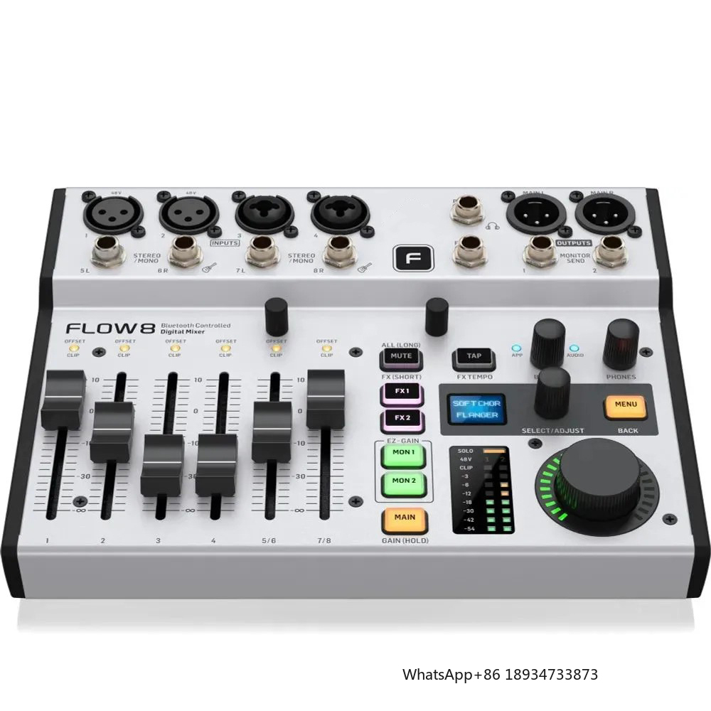 Flow8 Mini Digital Mixer Conso - Audio Interface Usb 8 Channel review and price