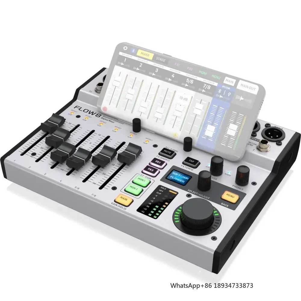 Flow8 Mini Digital Mixer Conso - Audio Interface Usb 8 Channel review and price