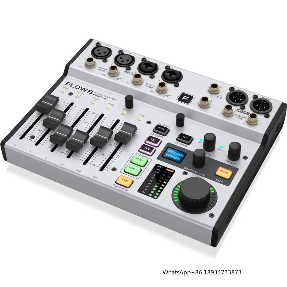 Flow8 Mini Digital Mixer Conso - Audio Interface Usb 8 Channel review and price