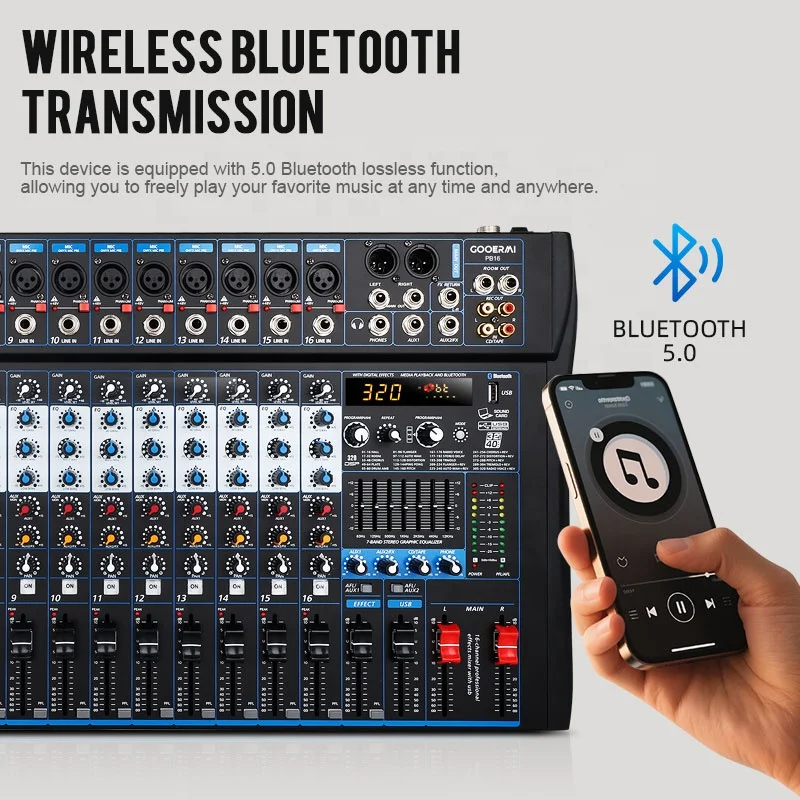 PB16 Professional 16-Channel U - Audio Mixer 16 Channel Usb review and price