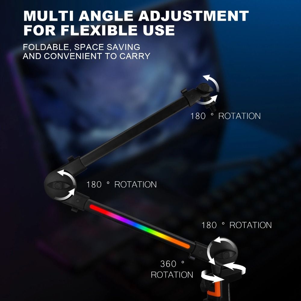Professional Grade 360° Rotati - Microphone Boom Arm Desk review and price