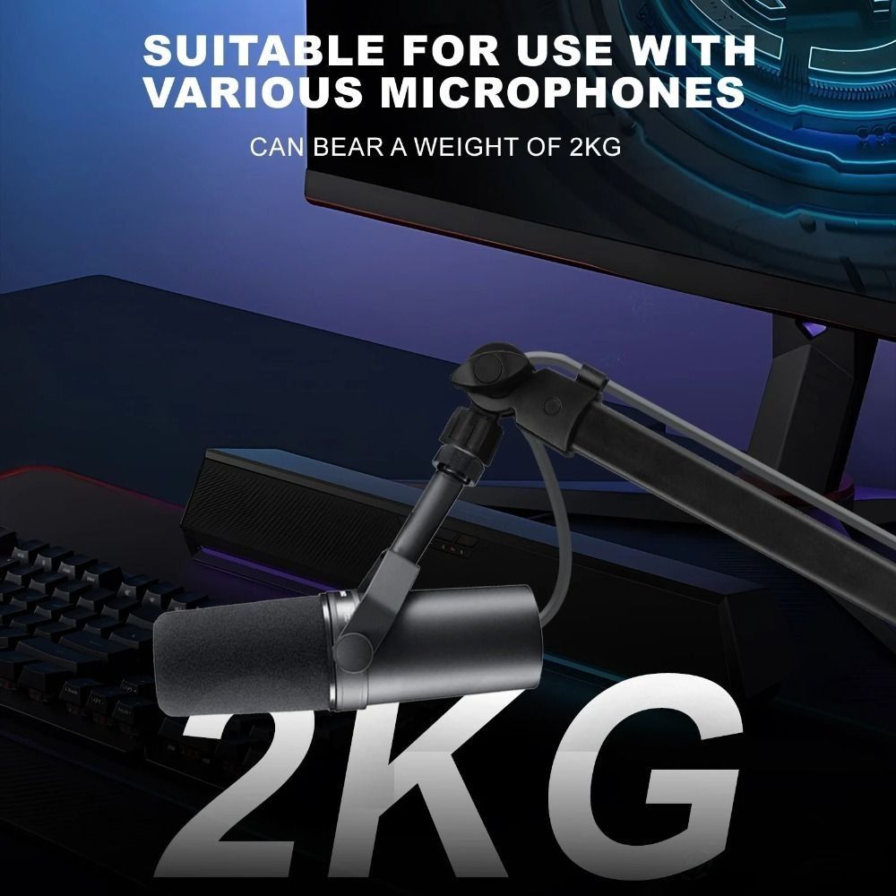 Professional 360° Rotation Mic - Microphone Boom Arm Desk review and price